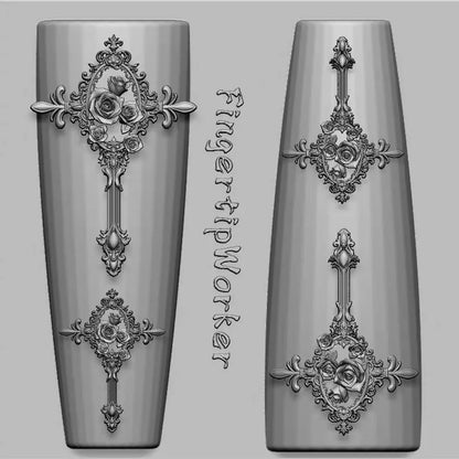 Snake Lolita Bow, Mushroom, Rose, Lotus, Bear 3D Acrylic Nail Mold - DIY Silicone Nail Decorations & Nail Art Products