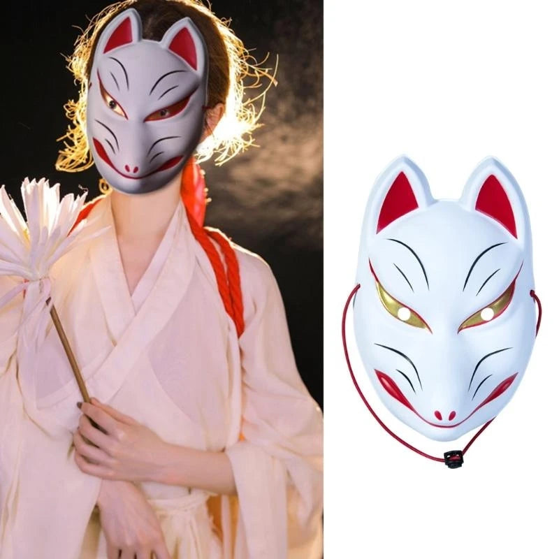 Fox Animal Mask – Full-Face Masquerade & Anime Cosplay Mask for Men and Women, Halloween Parties & Costumes