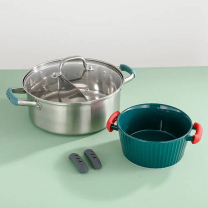 Protect Your Hands with 2Pcs Silicone Pan Handle Covers - Heat Insulation Assist Handle Holders for Kitchen Gadgets