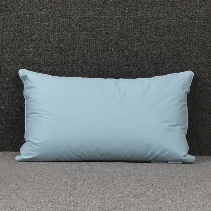 100% White Goose Feather Pillow – Five-Star Hotel Quality, Orthopedic & Memory Support, Single Size for Healthy Sleep
