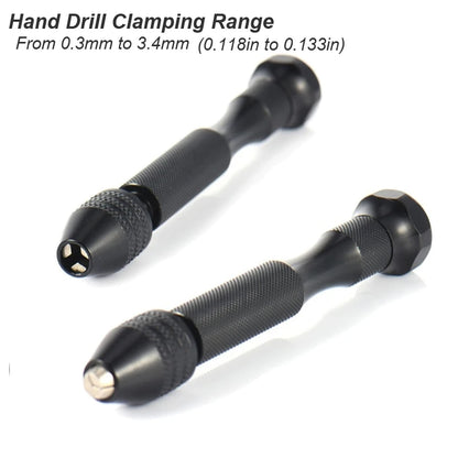 Micro Mini Pin Vise Hand Drill Set – Precision Twist Bit Rotary Tool for DIY Crafts, Jewelry, Resin & PCB Work