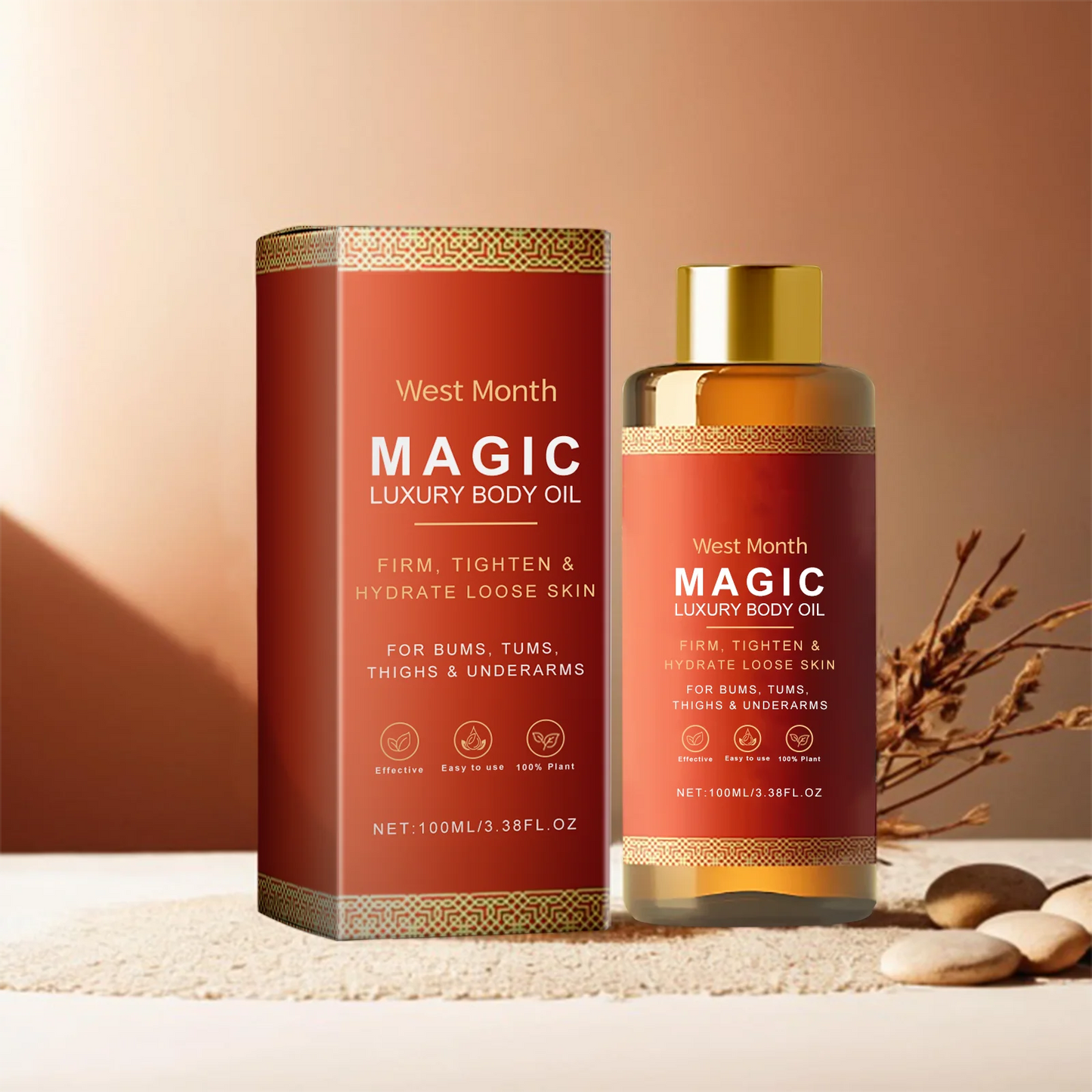 Body Firming & Lifting Oil – Moisturizing Skin Care for Sagging, Fine Lines & Brightening