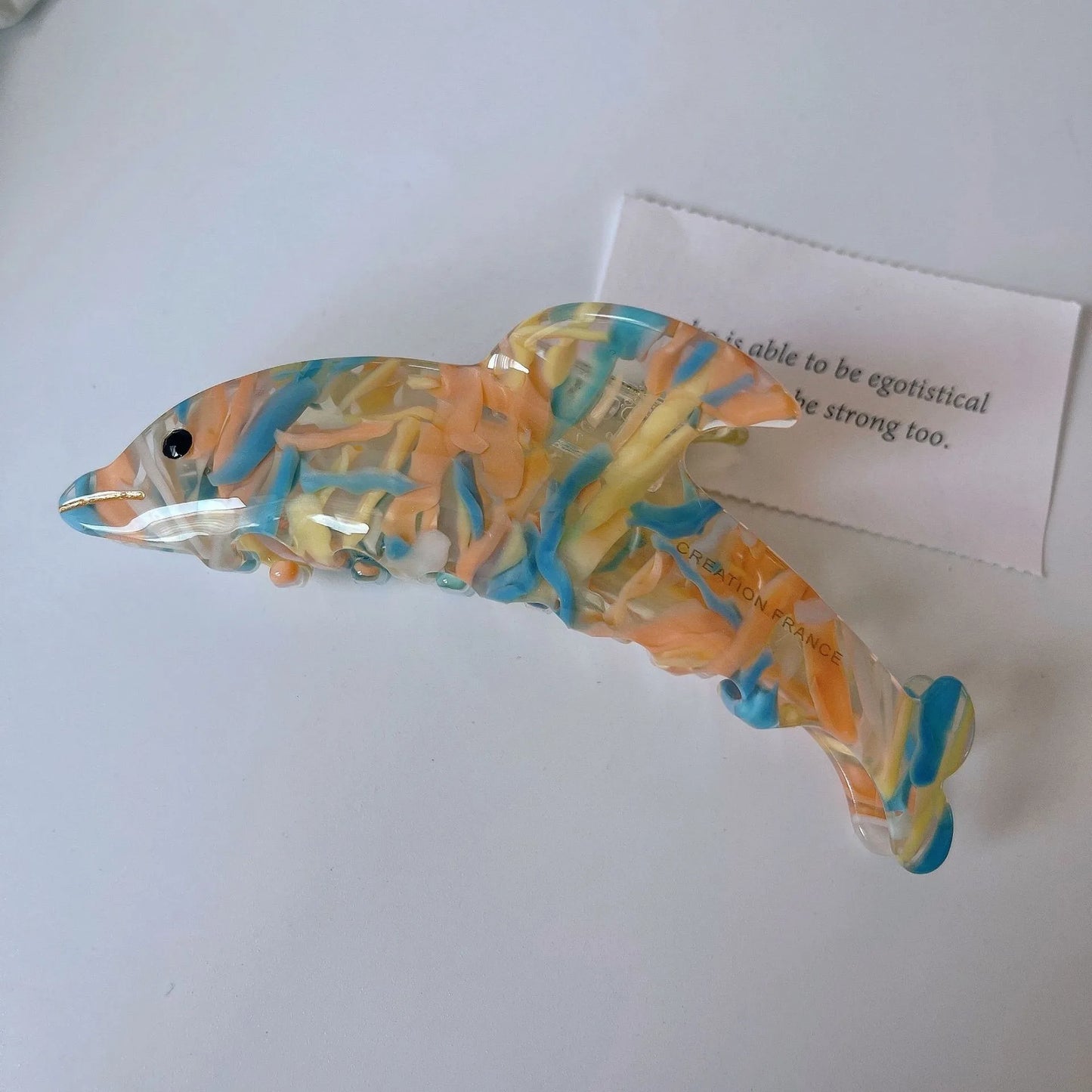 Ocean Beach Series Hair Claw | Hippocampus, Jellyfish & Dolphin Acetate Hair Clip for Women & Girls