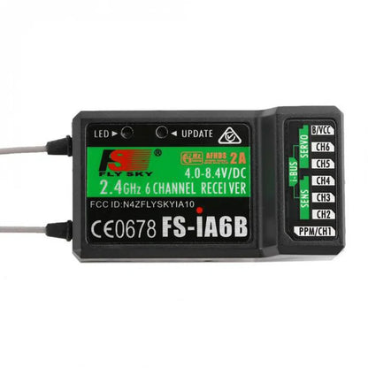 Flysky FS-i6 2.4G 6CH RC Transmitter Controller – FS-iA6 Receiver for Helicopter, Plane, Quadcopter & Glider