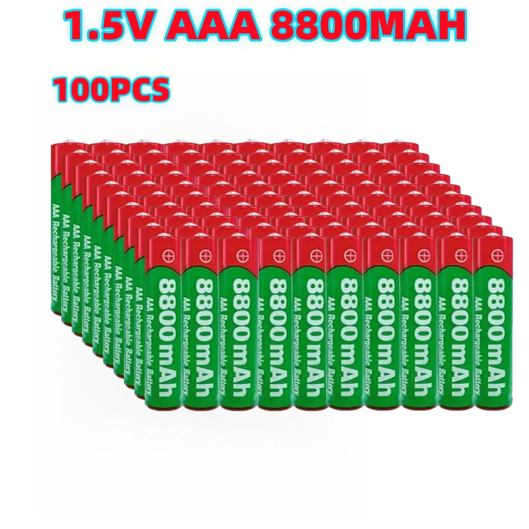 NEW 8800mAh Rechargeable AAA Alkaline Battery – 1.5V for Clocks, Mice, Computers, Toys & More