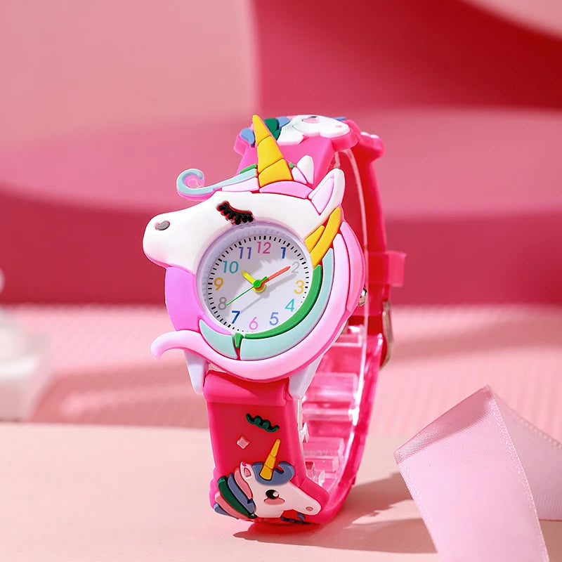 Cartoon Silicone Gift Watch for Kids – Cute Colorful Wristwatch for Boys and Girls