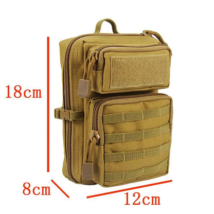 Tactical Multifunction Waist Bag – Molle Travel Pouch, EDC Phone Holder, Fanny Pack for Camping, Hiking & Hunting