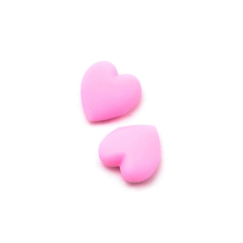 2 Pairs Heart Silicone Ear Hooks – Anti-Slip Eyeglasses Grip, Retainer Fastener Accessories