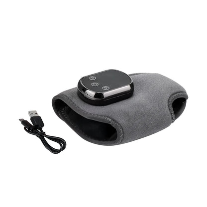 Electric Foot & Ankle Massager with Heat – Cordless Vibration Heating Pad Wrap for Sports Recovery and Support
