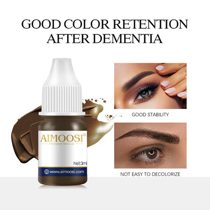 3ml Milk Tea Pigment Ink – Semi-Permanent Makeup Colors for Eyebrow, Eyeliner & Lip Microblading