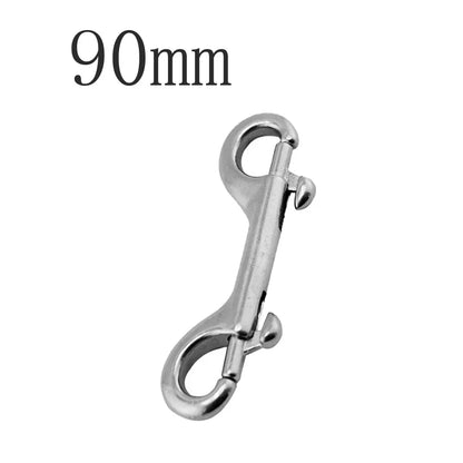 316 Stainless Steel Scuba Diving Eye Snap Hook – Double End Quick Release Bolt Buckle Clip for Marine, Boat & Key Ring