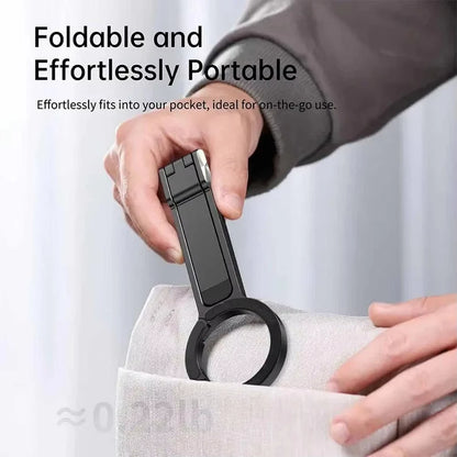 Foldable Magnetic Phone Stand - Portable MagSafe Tripod Mount for iPhone, Samsung & Xiaomi