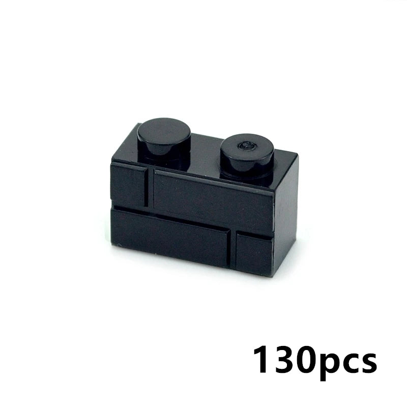 DIY Building Block Wall Figures Bricks - 1x2, 1x3 & 1x4 Small Construction Bricks for Creative Building & Educational Play