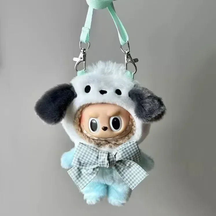Sanrio Plush Doll Clothes — Kawaii Hello Kitty, Kuromi, Melody & Cinnamoroll Outfit for Labubu Plush Gift