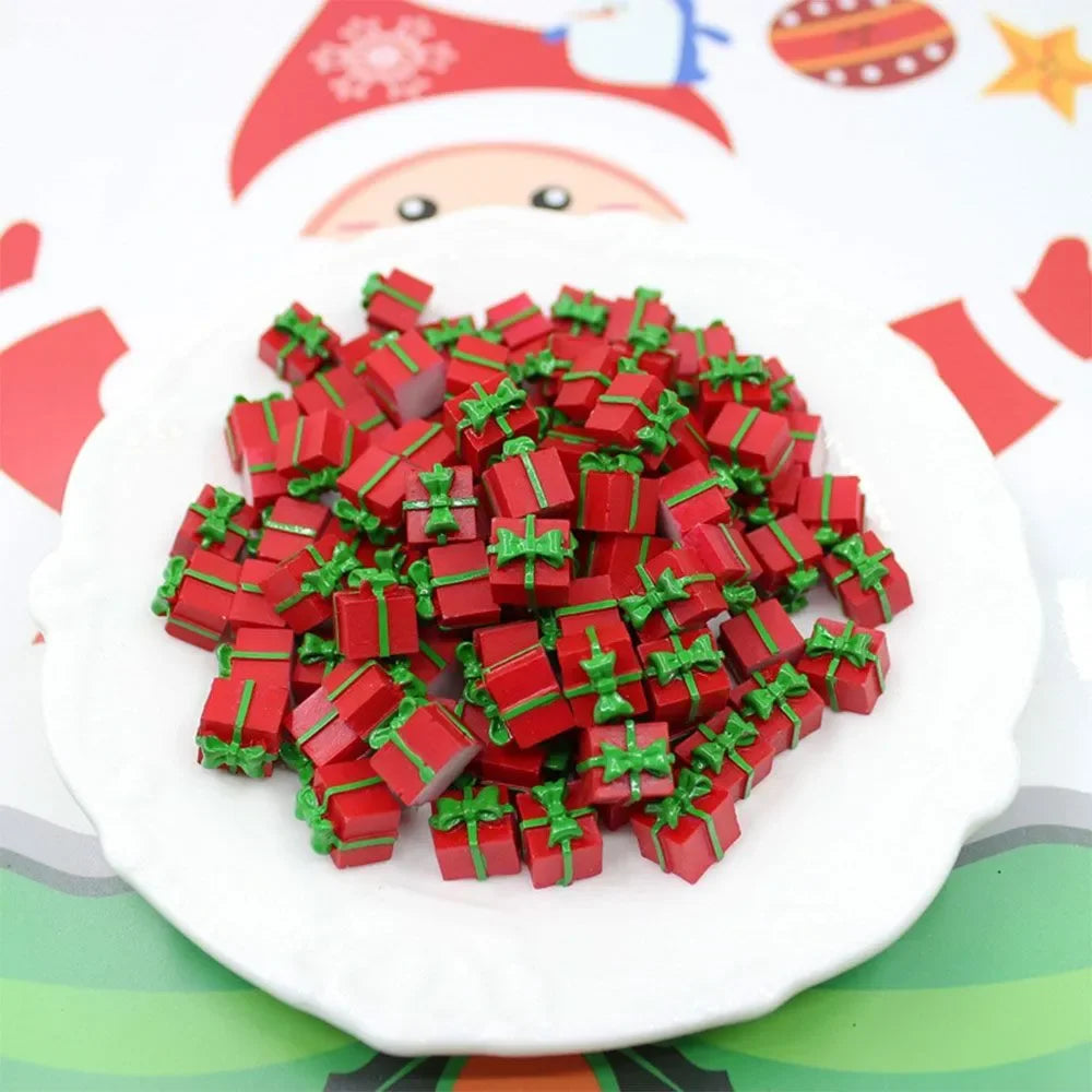Mini 1/12 Scale Festival Gift Boxes – Resin Christmas & Birthday Dollhouse Decorations (5–20PCS Set)