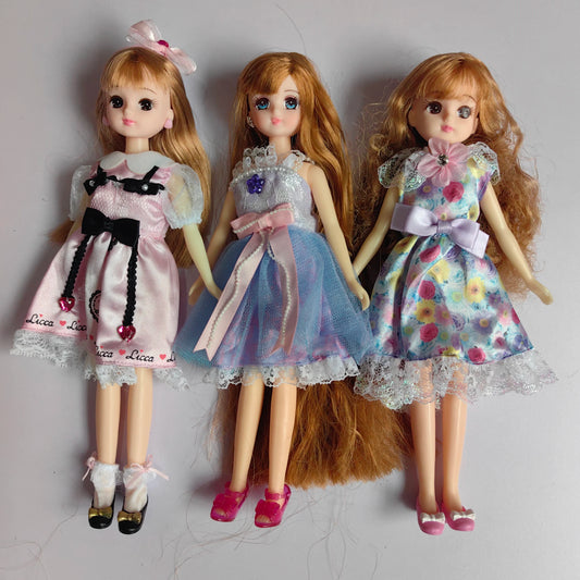 Jenny Licca Fashion Doll – Colorful Long Hair Princess DIY Doll Toy for Girls