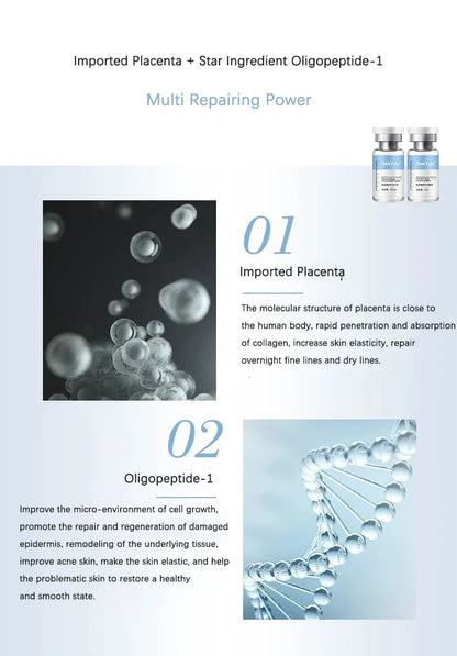 Placenta Freeze-Dried Powder Essence — Hydrating, Nourishing & Skin Rejuvenation Serum for Pore Shrinking