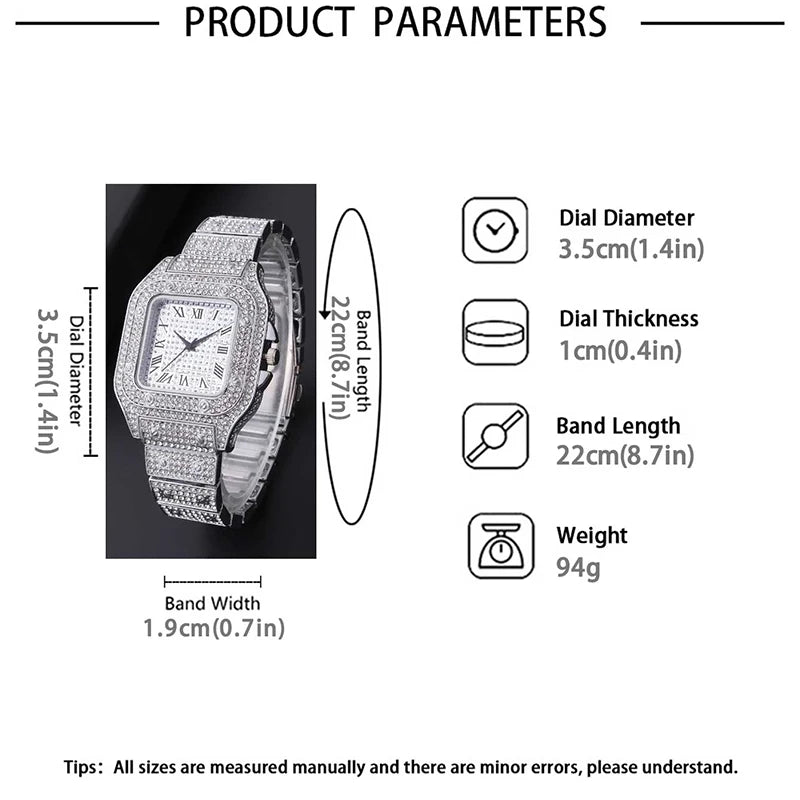 Luxury Silver Stainless Steel Quartz Watch for Men – Dainty Business Casual Wristwatch