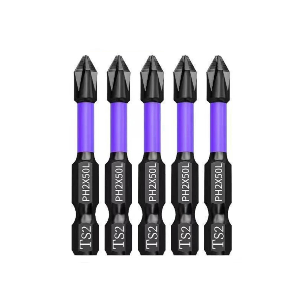5–60PCS PH2 Magnetic Impact Driver Bit Set – Alloy Steel Cross Screwdriver Bits for Drill & Screw Driving Non-Slip Tool Kit