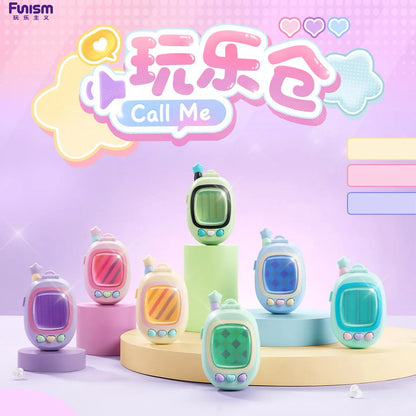 Funism Call Me Series FunPod Blind Box Pendant - Mini Bean Storage Case with Light and Cute Portable Collectible Holder