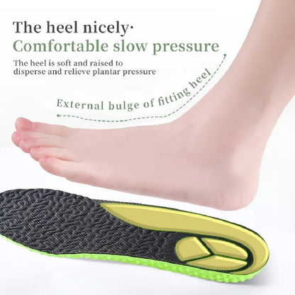 Shock Absorption PU Memory Foam Insoles, Breathable Arch Support Orthopedic Shoe Inserts for Men & Women Foot Care Pads