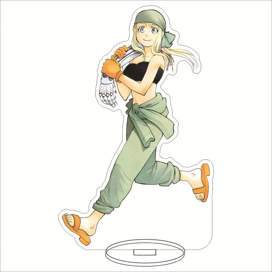Fullmetal Alchemist Acrylic Stand — 15cm Anime Action Figure PVC Desktop Model Toy Gift