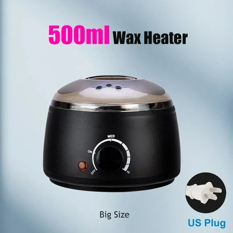 200/500ml Electric Wax Heater – Hot Paraffin Pot for Hair Removal & Waxing