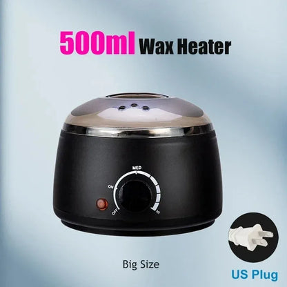 200/500ml Electric Wax Heater – Hot Paraffin Pot for Hair Removal & Waxing