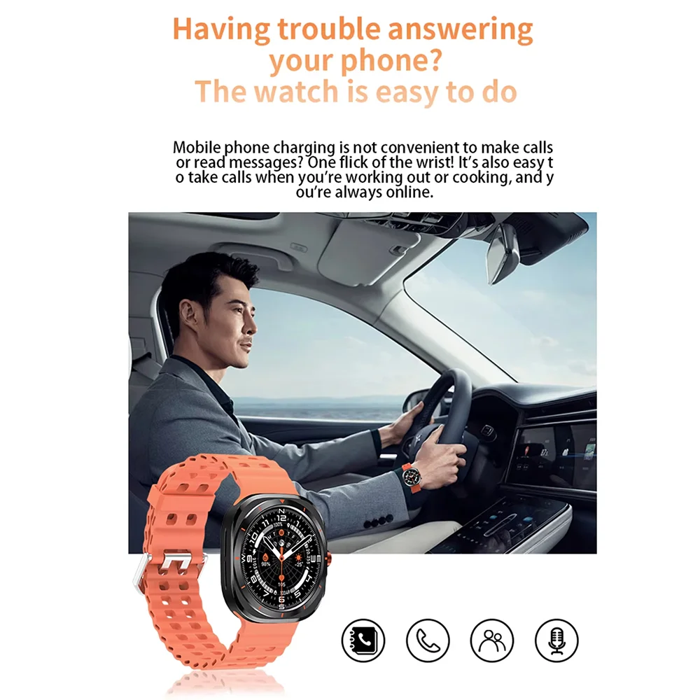 G.L Wear 2025 Men’s Smartwatch – Heart Rate, Fitness Tracking, Bluetooth Calling & Pedometer