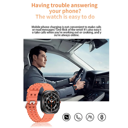 G.L Wear 2025 Men’s Smartwatch – Heart Rate, Fitness Tracking, Bluetooth Calling & Pedometer