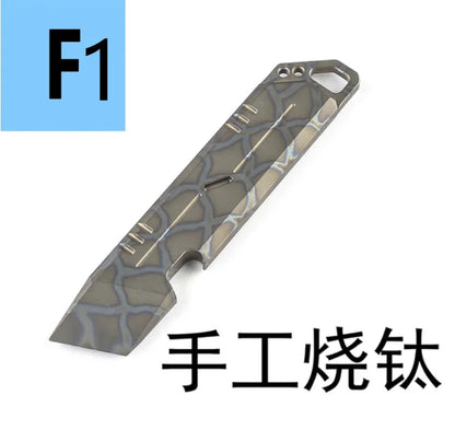 Titanium Alloy Multifunction EDC Tool – Wrench, Pry Bar, Bottle Opener & Screwdriver for Outdoor Use