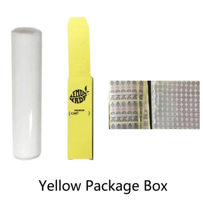 50pcs Cookies 510 Cartridges – White Plastic Tubes with Packing Box & Labels