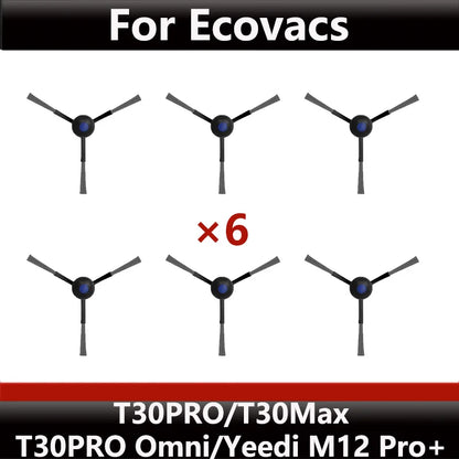 ECOVACS T30S PRO/T30 PRO OMNI & YEEDI M12 Pro+ Robot Vacuum Replacement Parts – Dust Bag, Main & Side Brush, Filter, Mop Accessories