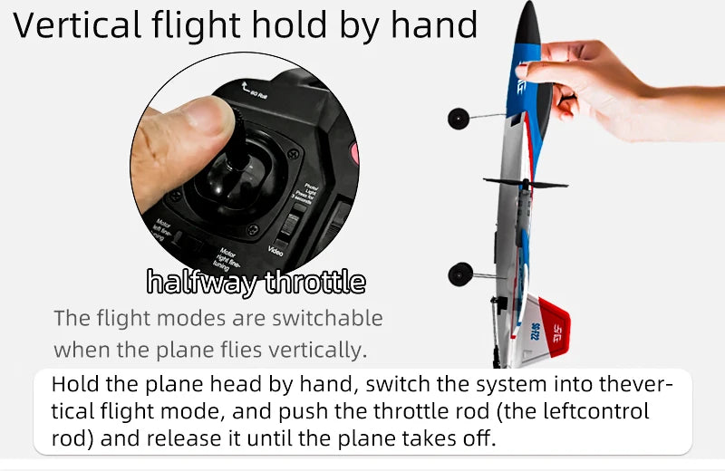 F22 RC Foam Plane – 4-Channel 6G Auto Stabilization with 4K Camera Remote Control Toy