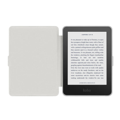 Kobo Clara 2E Case with Screen Protector — 6" Auto Sleep Leather Magnetic Cover & Transparent Acrylic Funda