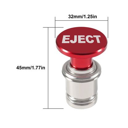 Fire Missiles Button Car Cigarette Lighter – Anodized Aluminum 12V Replacement for Most Vehicles