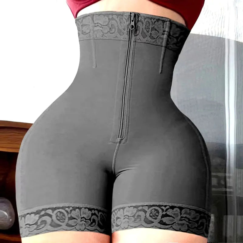 AfruliA Purple BBL Shorts – Colombian Fajas Shapewear Waist Trainer Corset Body Shaper Control Panties Lifter