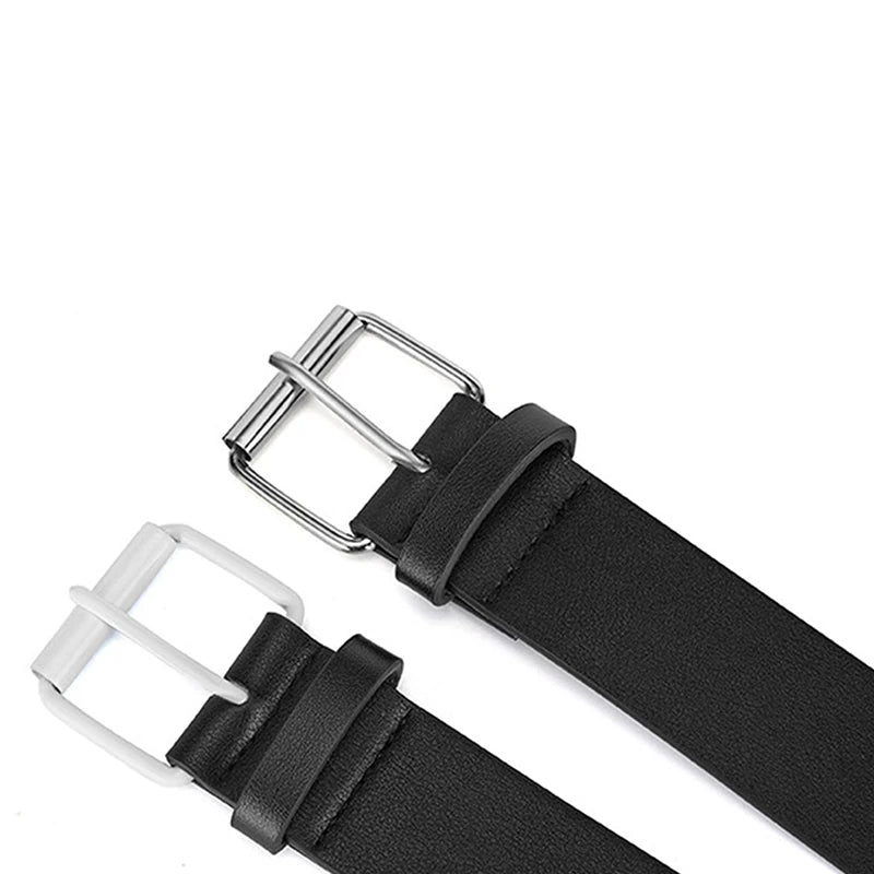 Personalized Rivets Checkerboard PU Leather Belt – 107CM Universal Hip-Hop Punk Fashion Belt for Men & Women