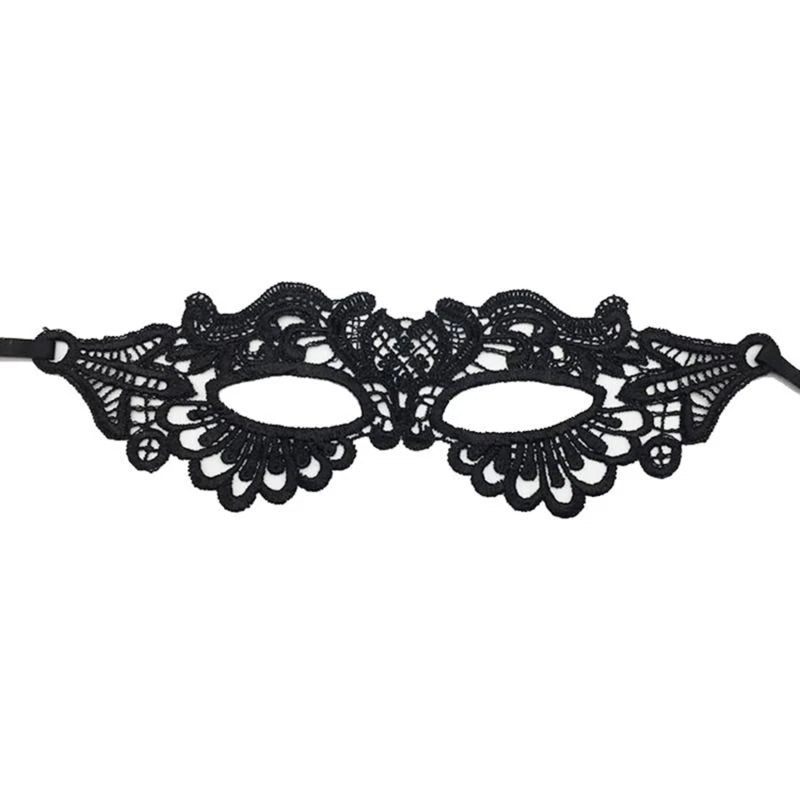 Black Queen Lace Mask — Embroidered Applique Masquerade Mask for Women, Party, Carnival, Wedding & Halloween Accessories