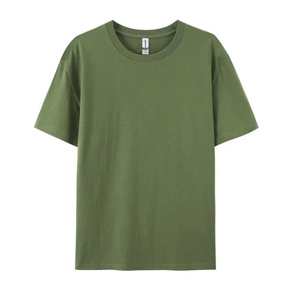 100% Cotton Solid Color T-Shirt – Unisex Short Sleeve Casual Breathable Summer Tee for Men & Women Fashion Wear