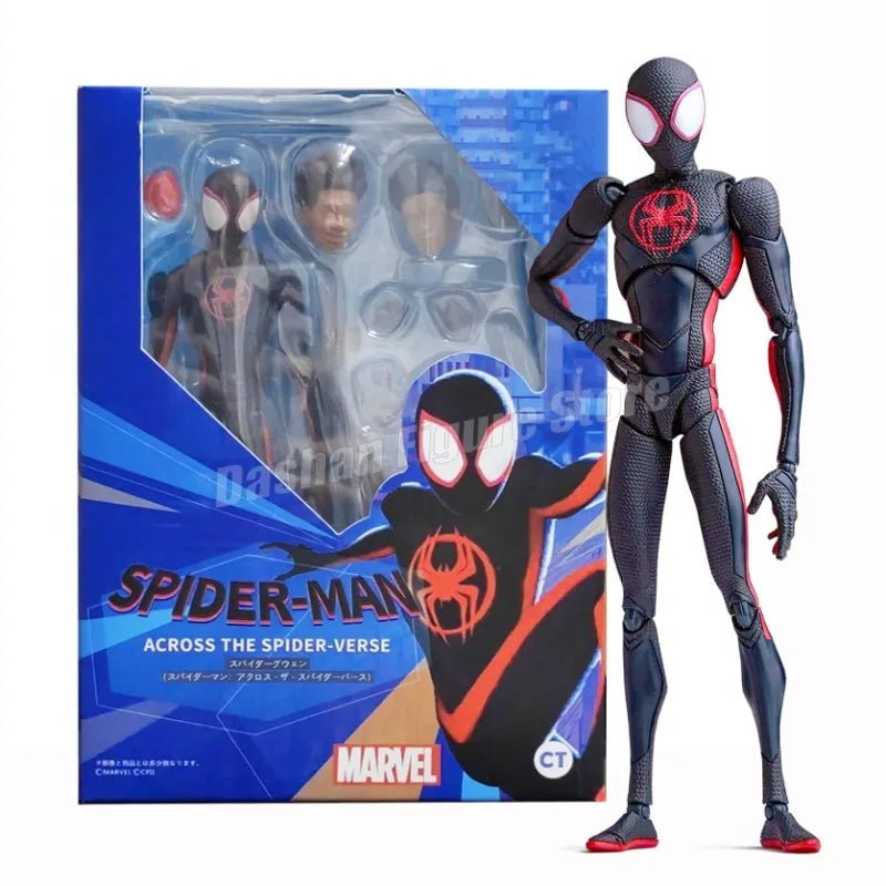 SHF Miles Morales Action Figure – Marvel Spider-Man Across the Spider-Verse Collectible Toy