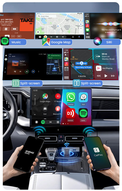 Carlinkit Mini 5 Pro Wireless Adapter — CarPlay & Android Auto Upgrade for Car Intelligent Systems, WiFi FOTA Portable