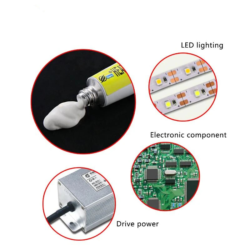 1/3/5pcs Thermal Paste Conductive Adhesive – Heatsink Glue for Chip, VGA, RAM, LED, IC Cooler & Radiator Cooling