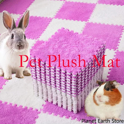 4/10PCS Waterproof Cage Liners – Anti-Slip Absorbent Bedding Mats for Rabbits, Guinea Pigs & Small Pets