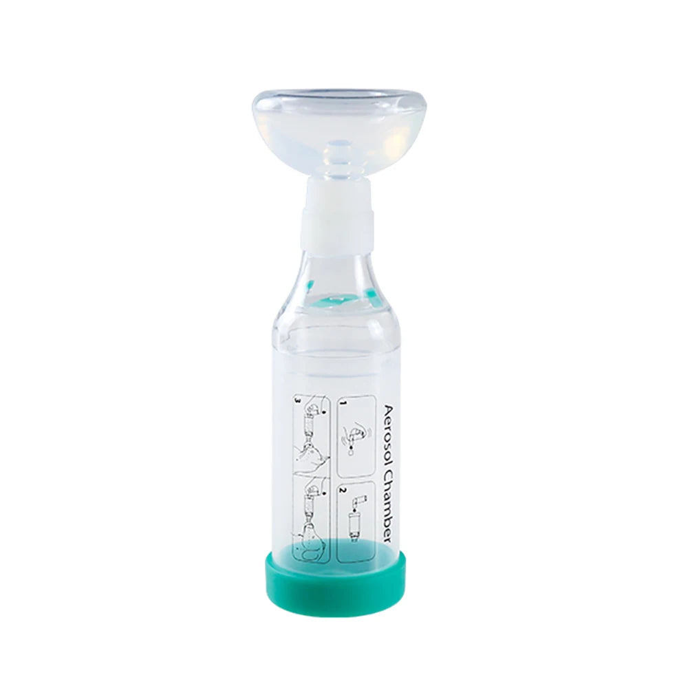 Cat & Dog Aerosol Chamber Inhaler — Portable Pet Spacer with Breathing Indicator Silicone Mask for Veterinary Use