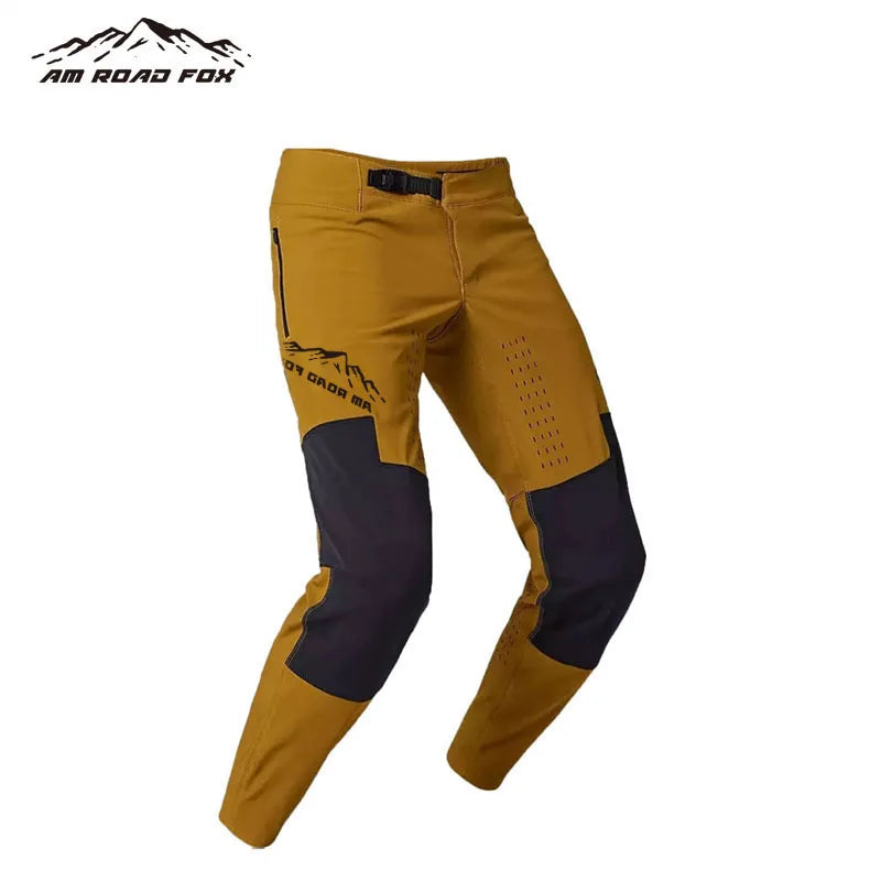Men’s MTB BMX ATV Motocross Cycling Pants – Quick-Dry Downhill DH Mountain Bike Riding Pants for Outdoor Sports & Racing Gear