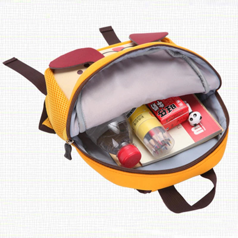 3D Cartoon Animal Kids Backpack | School Bag for Girls & Boys, Kindergarten Toddler Backpack Ages 2-5