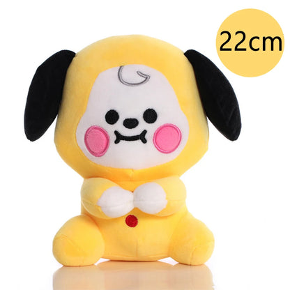 BT21 Cartoon Plush Toy Pendant - Shooky, Mang, Cooky & Tata Keychain, Phone Charm and Backpack Accessory Gift