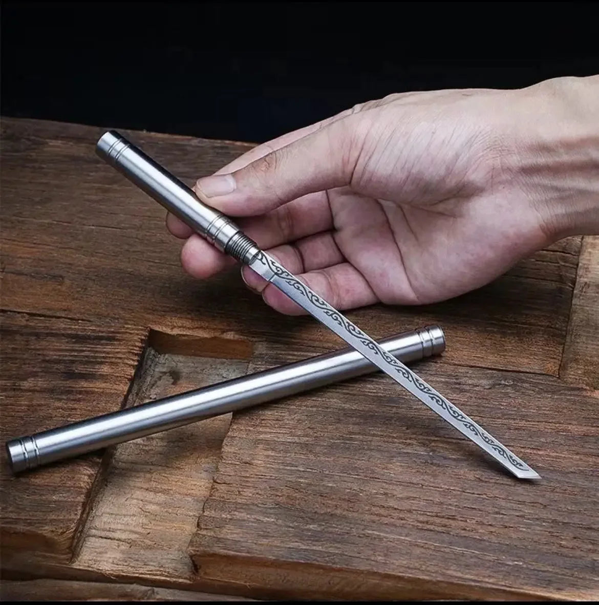 All-Steel Bully Stick Fruit & Tea Knife - Home & Outdoor Steak Knife, Camping Tool