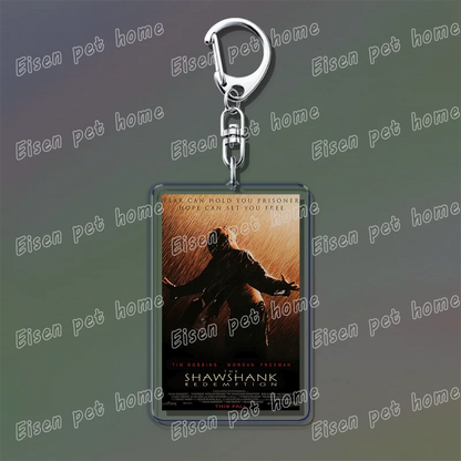 Classic Movie Keychains – Jaws, Fight Club, Avatar Pendant Key Rings for Bags & Fan Gifts